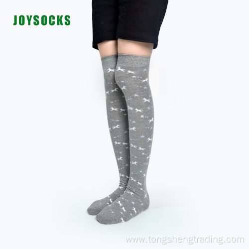 Over the knee socks for lady's antbacterial women'